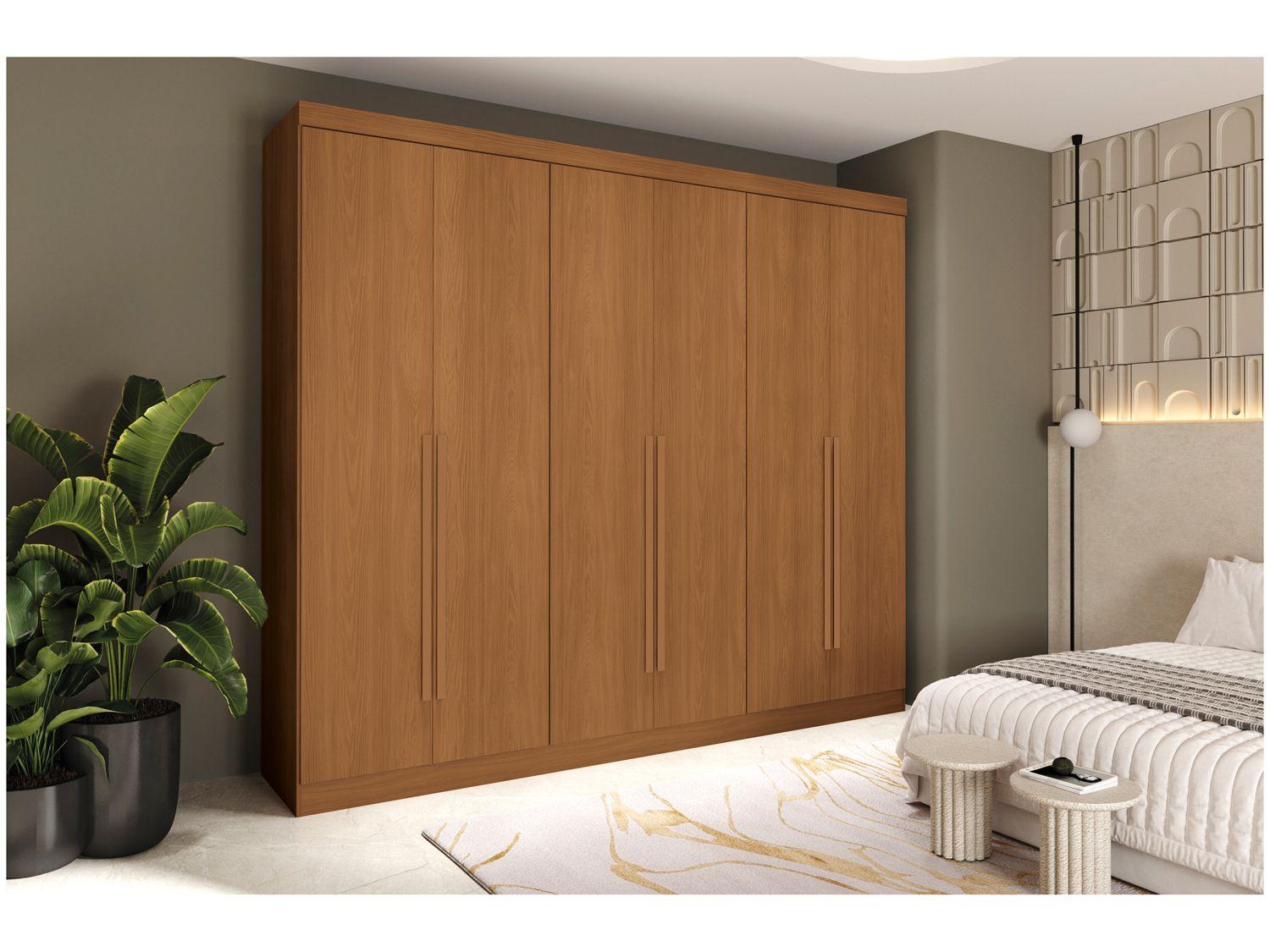 Guarda-roupa Casal 4 Gavetas 6 Portas Kappesberg Roma