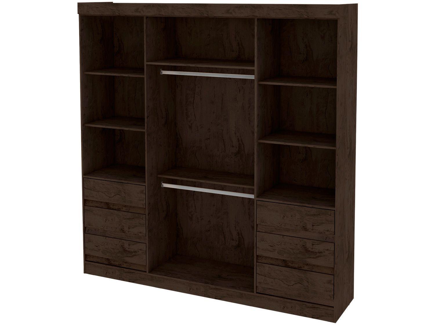 Imagem de Guarda-roupa Casal 4 Portas 6 Gavetas