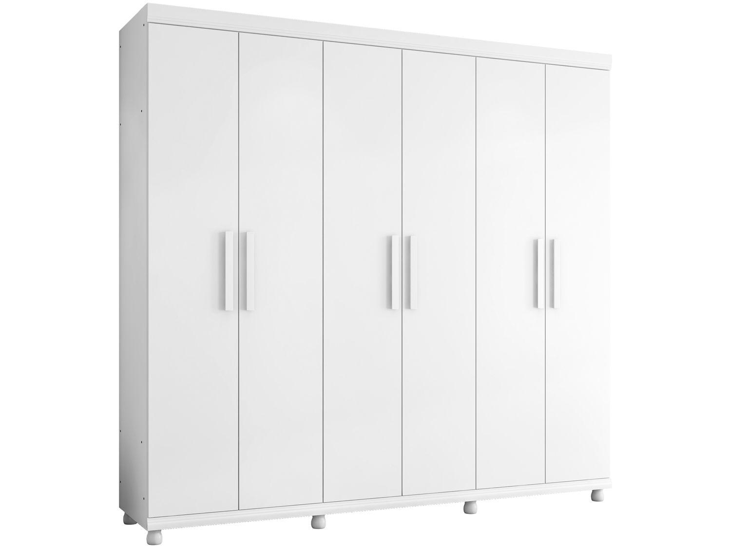 Guarda-roupa Casal 6 Portas 3 Gavetas Móveis Lanza