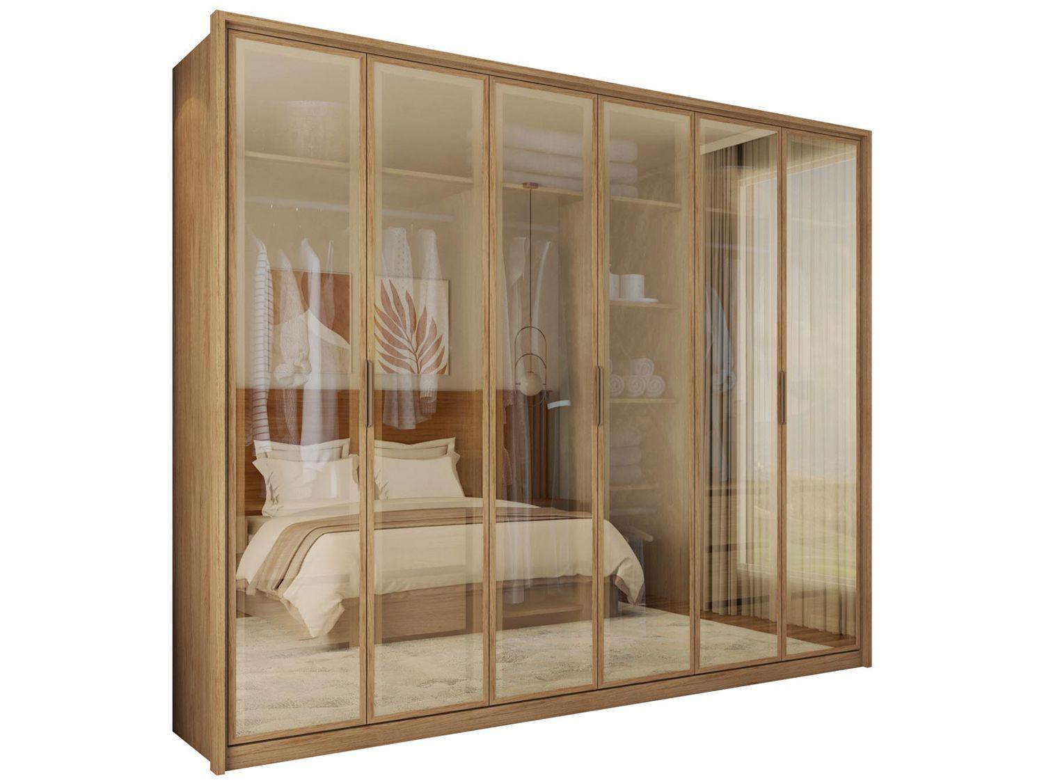 Guarda-roupa Casal 6 Portas 6 Gavetas Caemmun Reflex