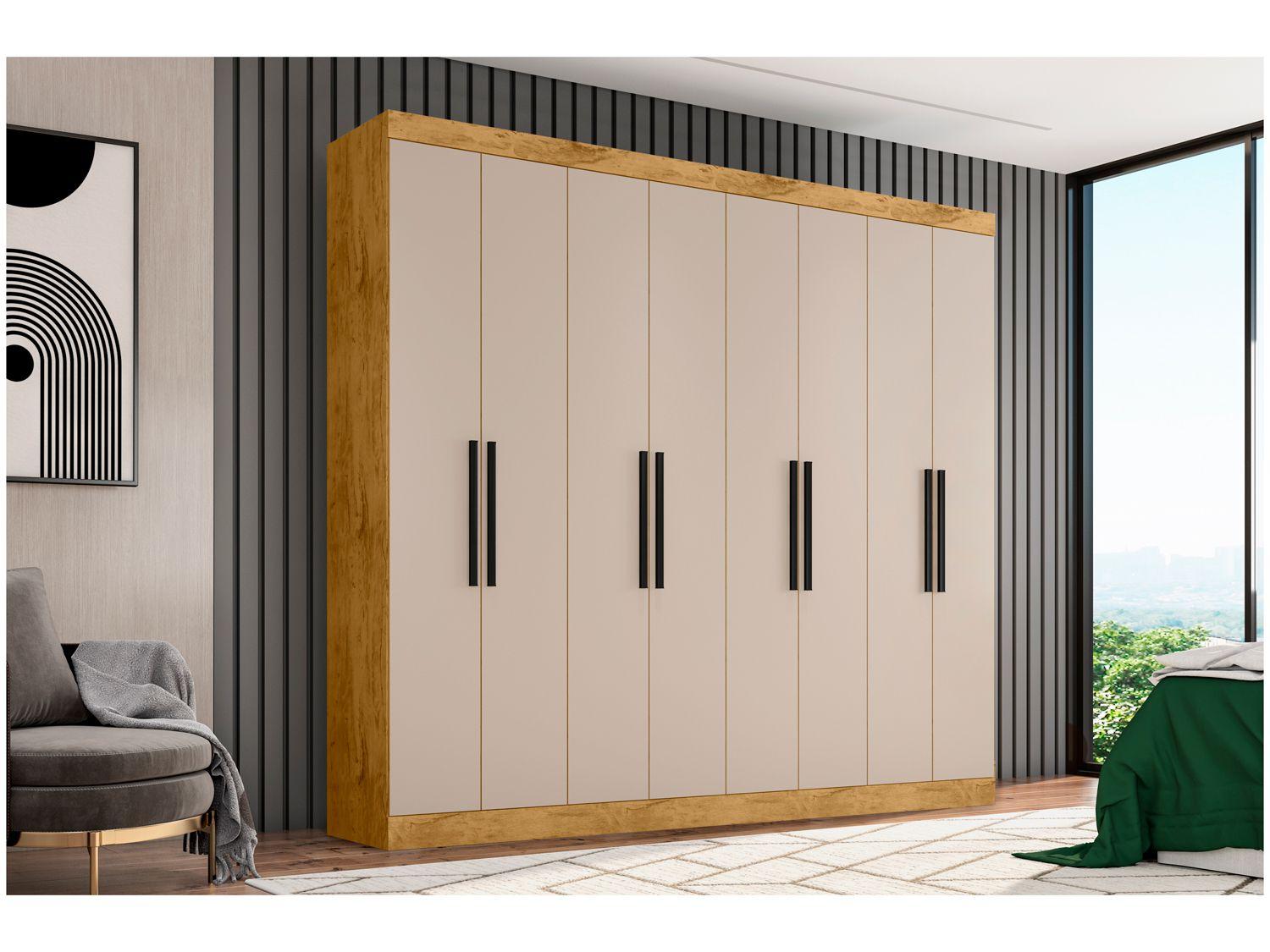Guarda-roupa Casal 8 Portas 4 Gavetas