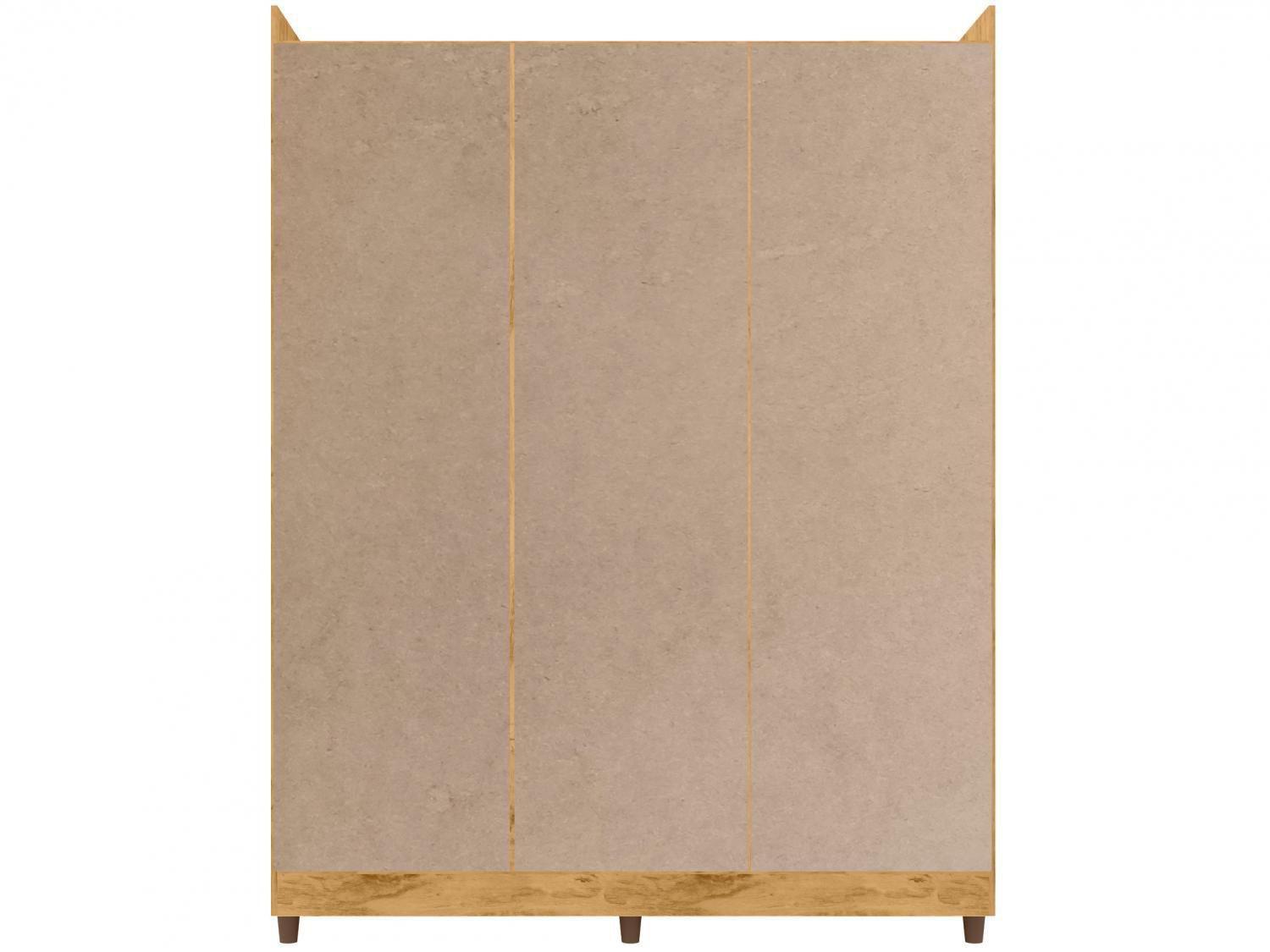 Guarda-roupa Casal com Espelho 3 Portas de Correr 3 Gavetas Araplac Cairo
