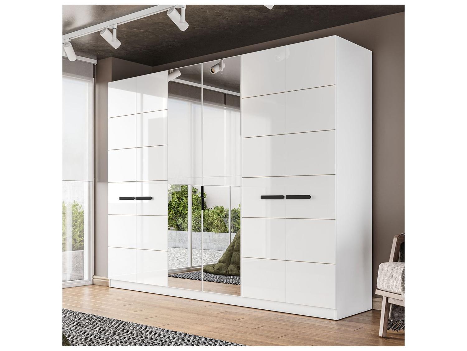 Guarda-roupa Casal com Espelho 4 Gavetas 6 Portas Politorno Lisboa