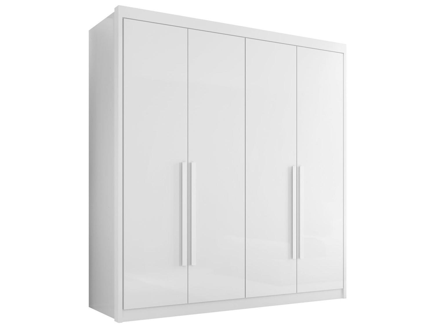 Guarda-roupa Casal com Sapateiro 4 Gavetas 4 Portas Conquista Móveis Prime Bergamo