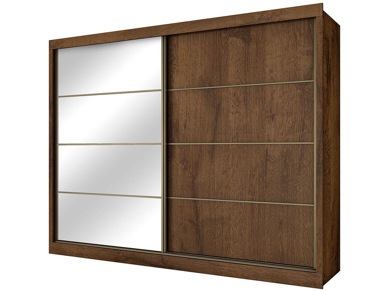 Guarda-roupa Casal MDF 2 Portas de Correr