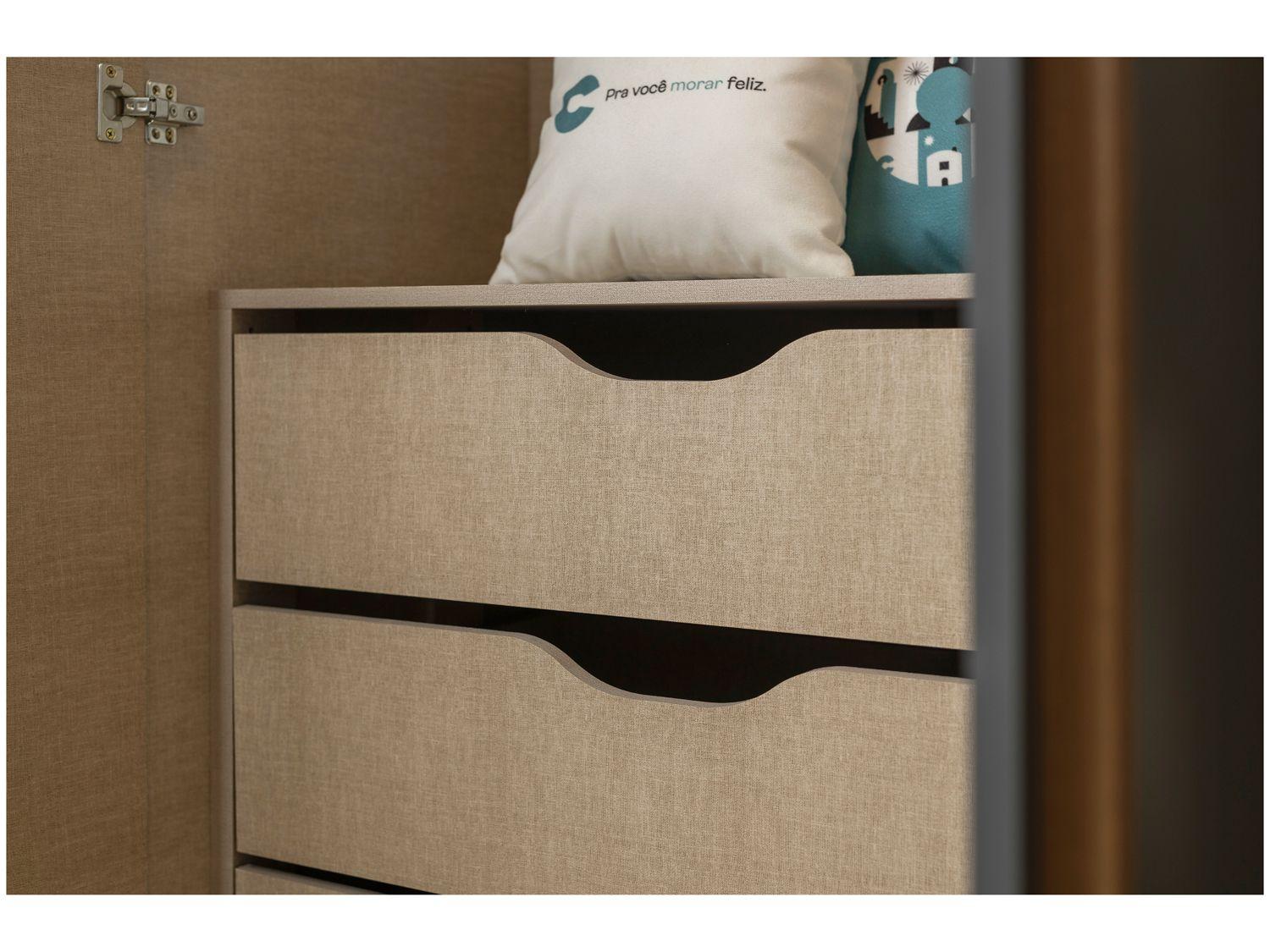 Guarda-roupa Casal Modulado 6 Gavetas 6 Portas Carraro Capri 1159