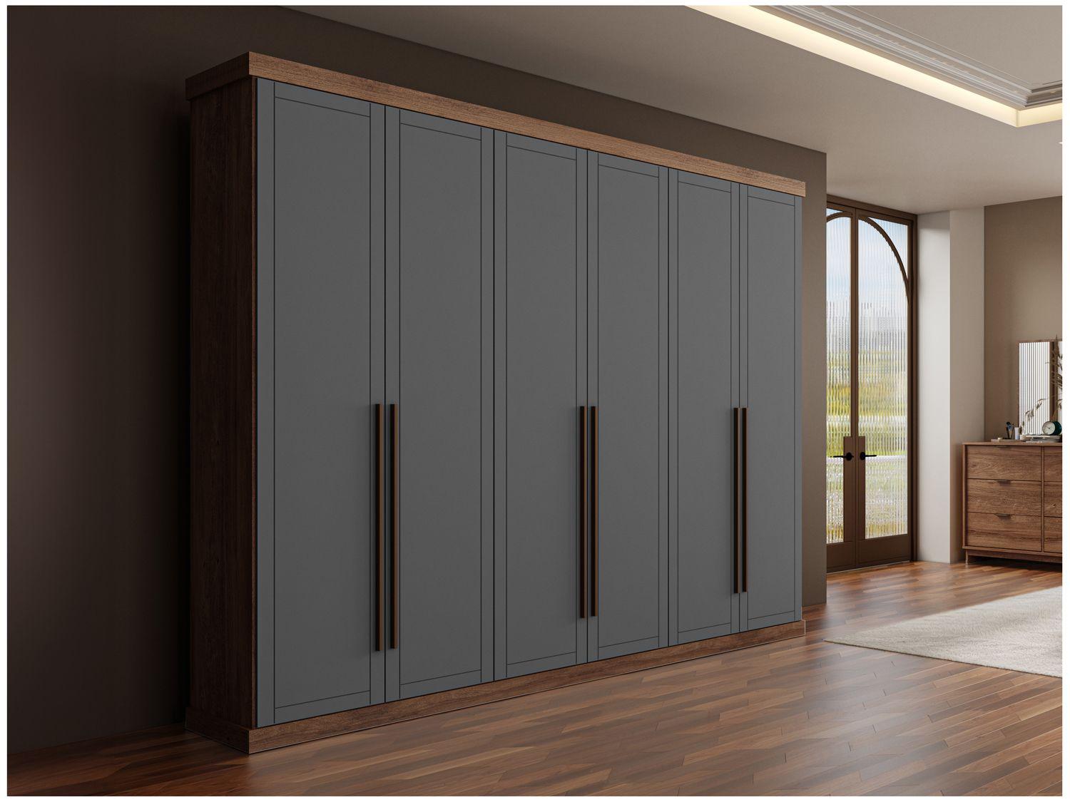 Guarda-roupa Casal Modulado 6 Gavetas 6 Portas Carraro Capri 1159