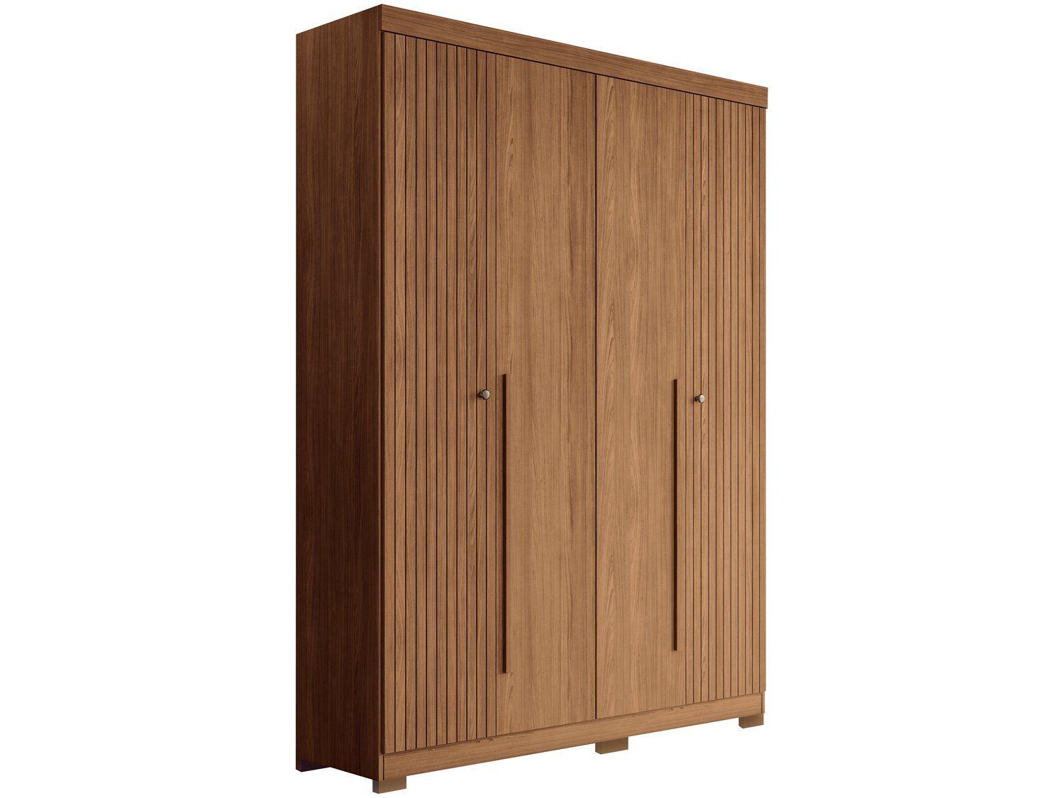 Guarda-roupa Solteiro 4 Portas 2 Gavetas