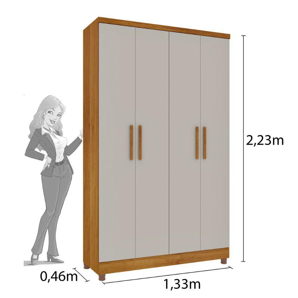 Guarda Roupa Solteiro Amsterdam Portas Tcil Tcil Móveis