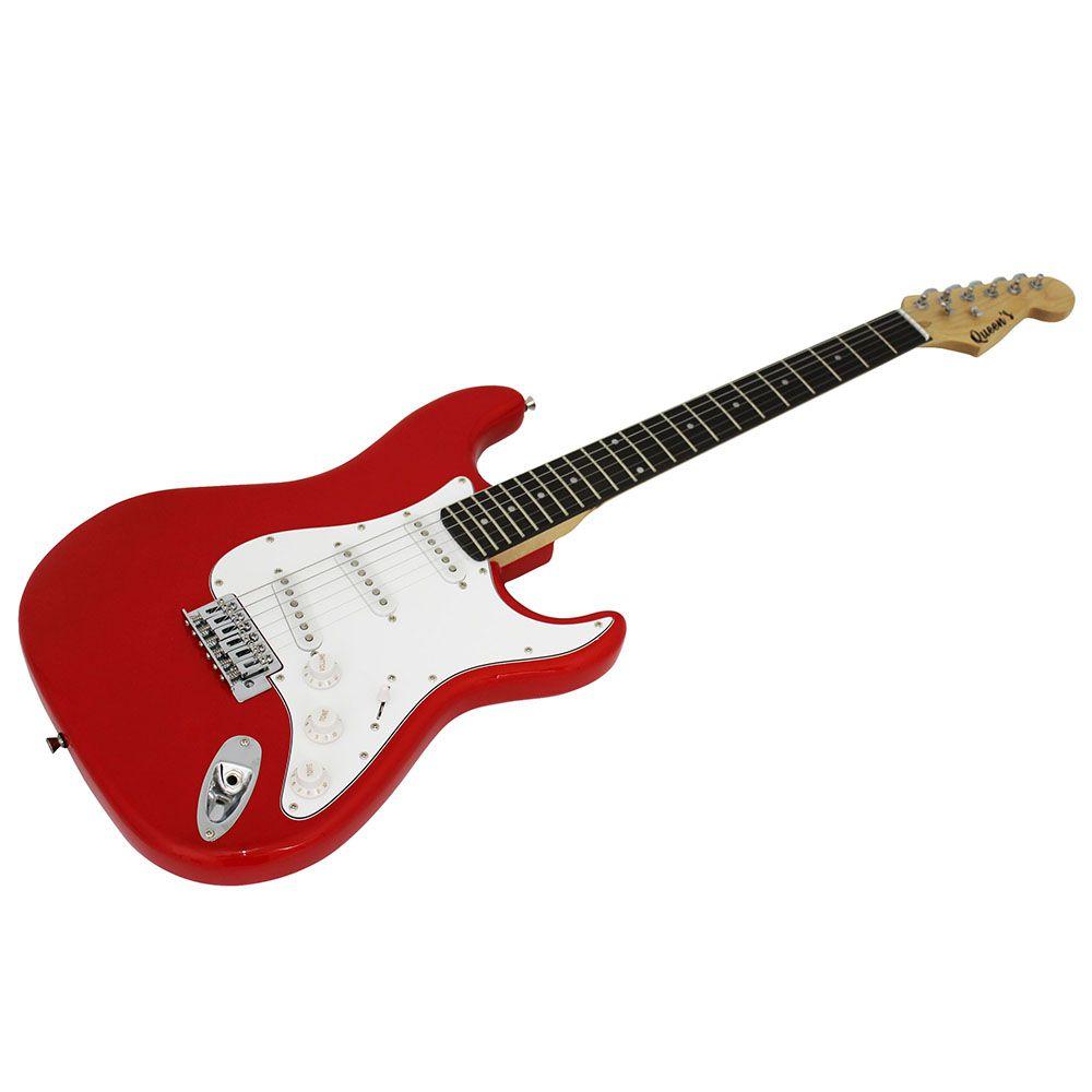 Guitarra Elétrica Vermelha e Branca e Faça Seu Som se Destacar Uma Fusão de Estilo e Performance - LinhaEvolux