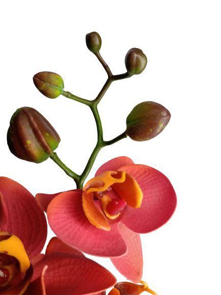 Haste orquidea phalaenopsis vermelha toque real grillo - Plantas  Artificiais - Magazine Luiza