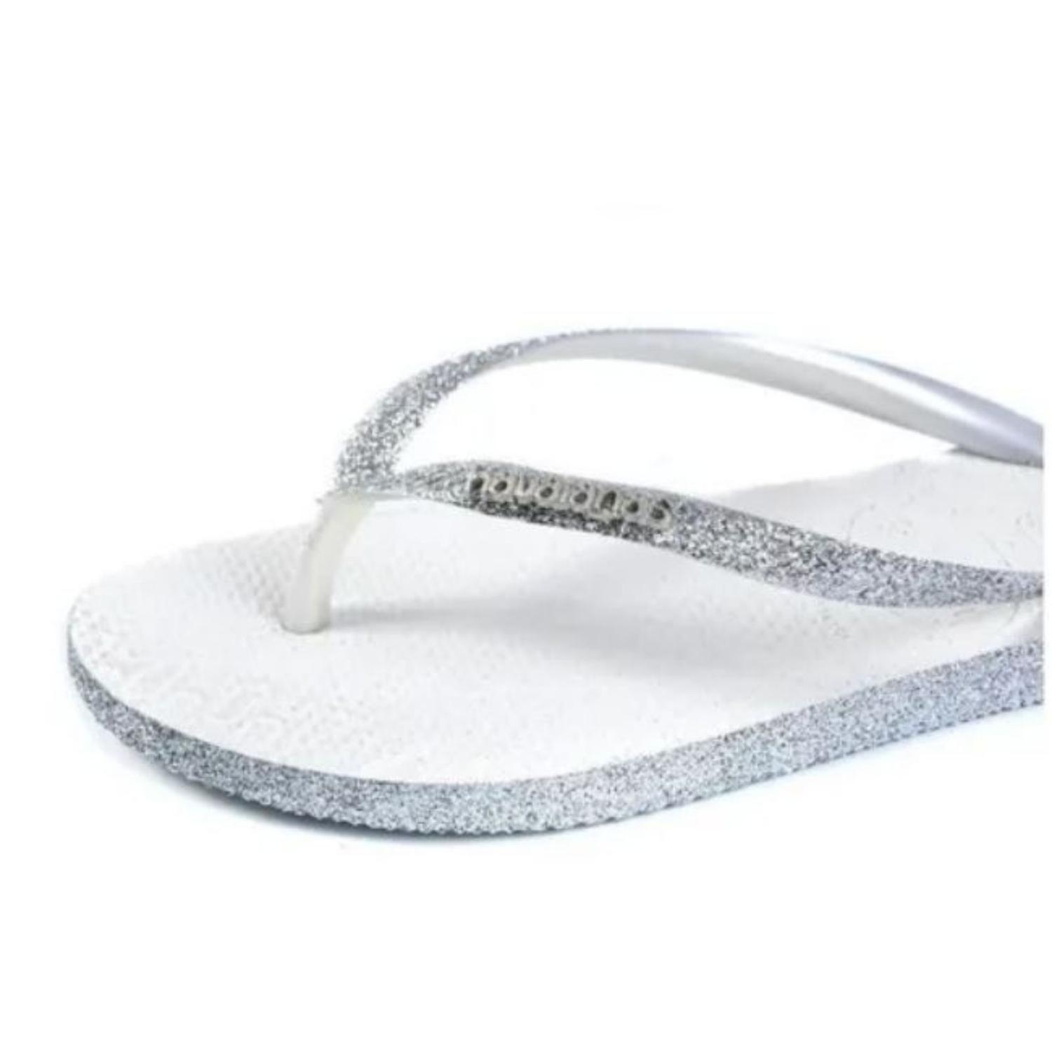Havaianas Femininas Slim Glitter Sparkle Luxo- Feminino - Chinelo ...