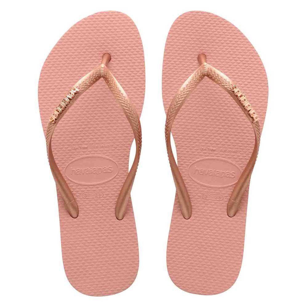 Havaianas slim logo metallic rosa ballet Clearance