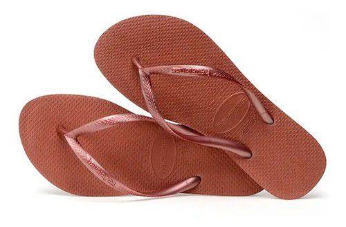 havaianas slim bronze
