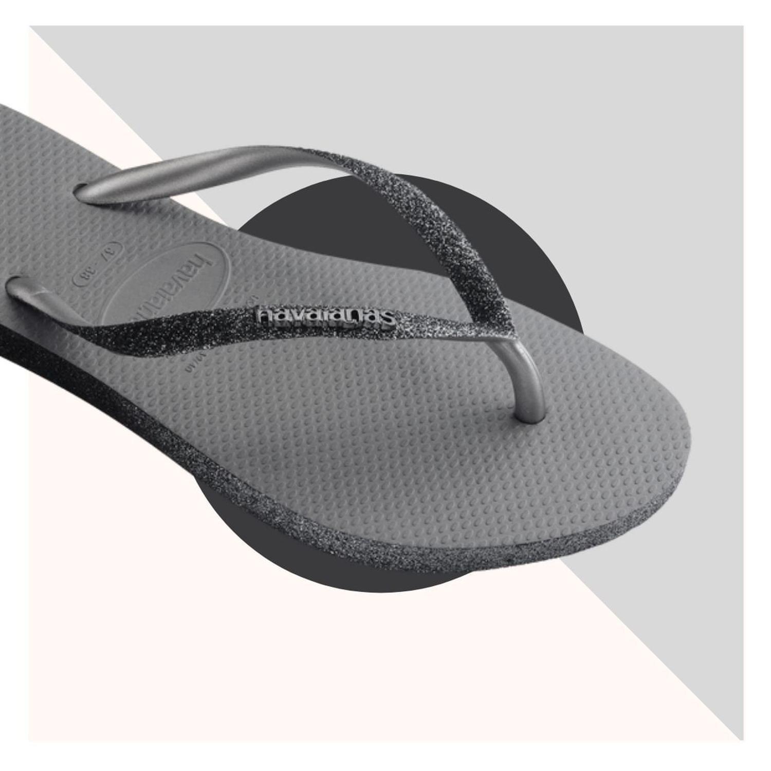 havaianas black sparkle
