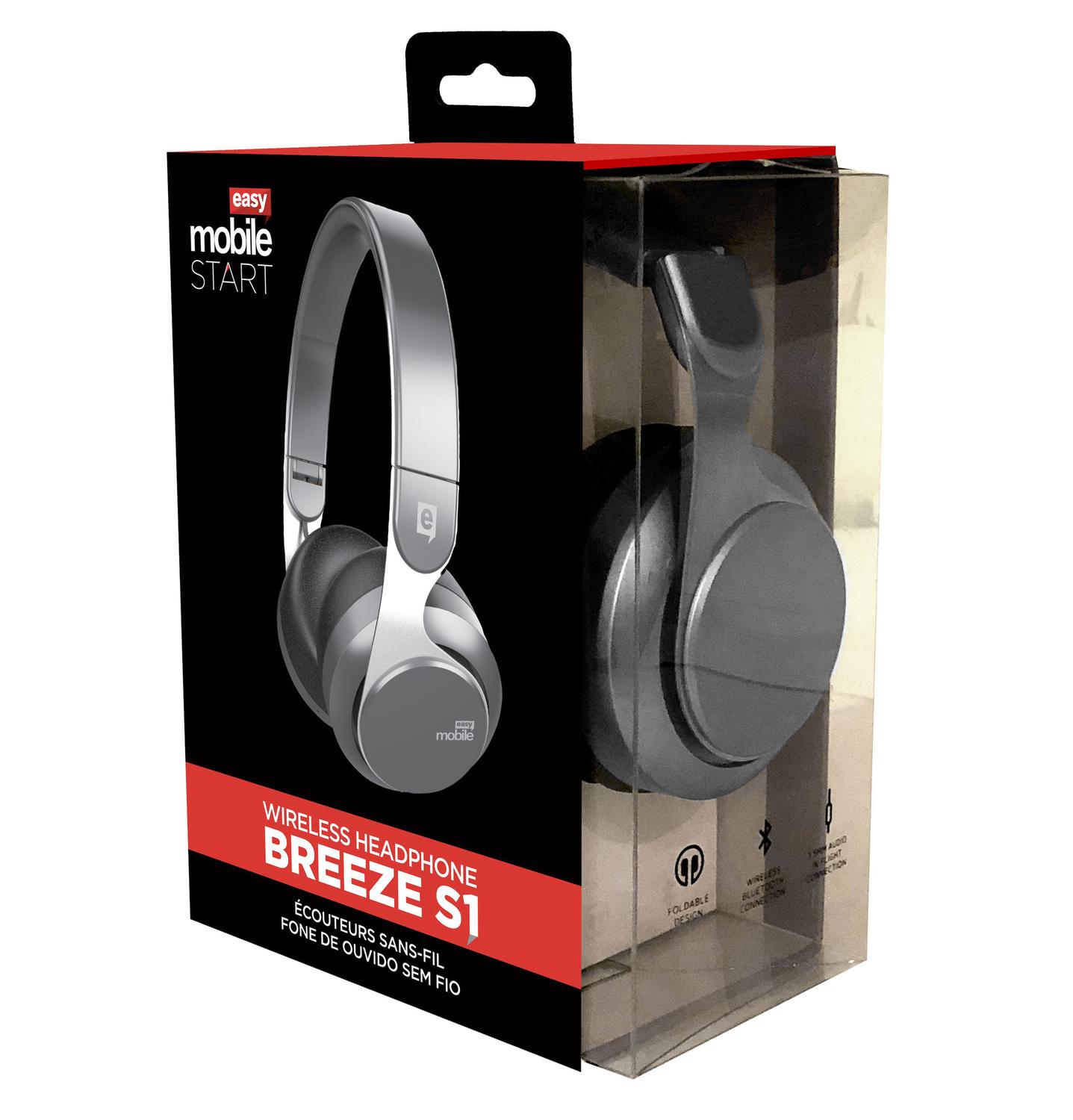 Headphone Bluetooth com Microfone Breeze S1 Rose - Easy Mobile - Headphone  Bluetooth - Magazine Luiza