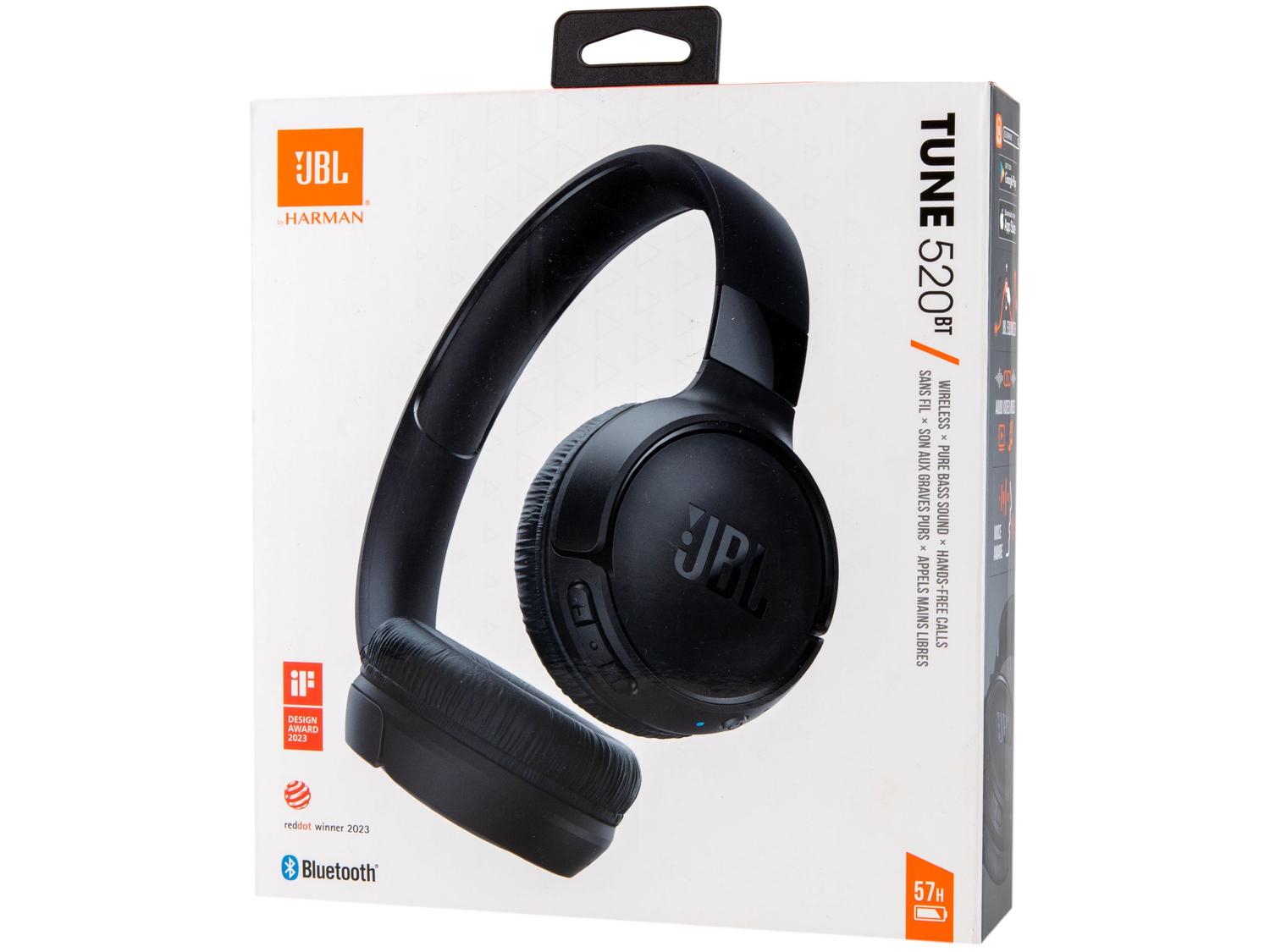 Headphone Bluetooth JBL Tune 520BT com Microfone