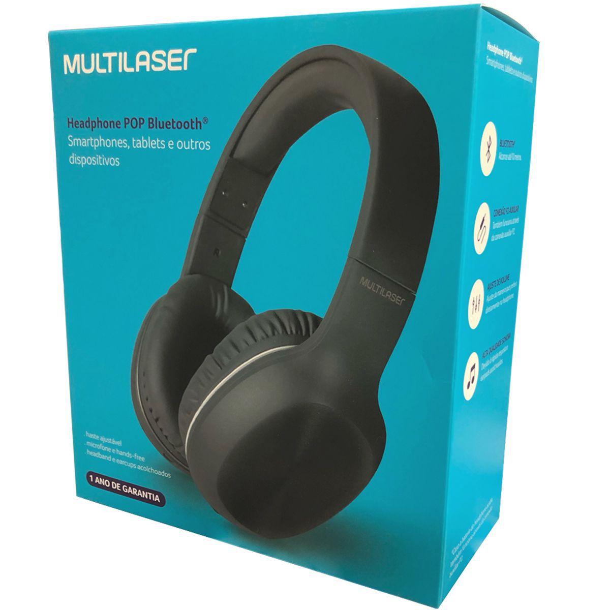 Headphone Fone Bluetooth Entrada P2 Multilaser Pop PH246 - Headphone  Bluetooth - Magazine Luiza