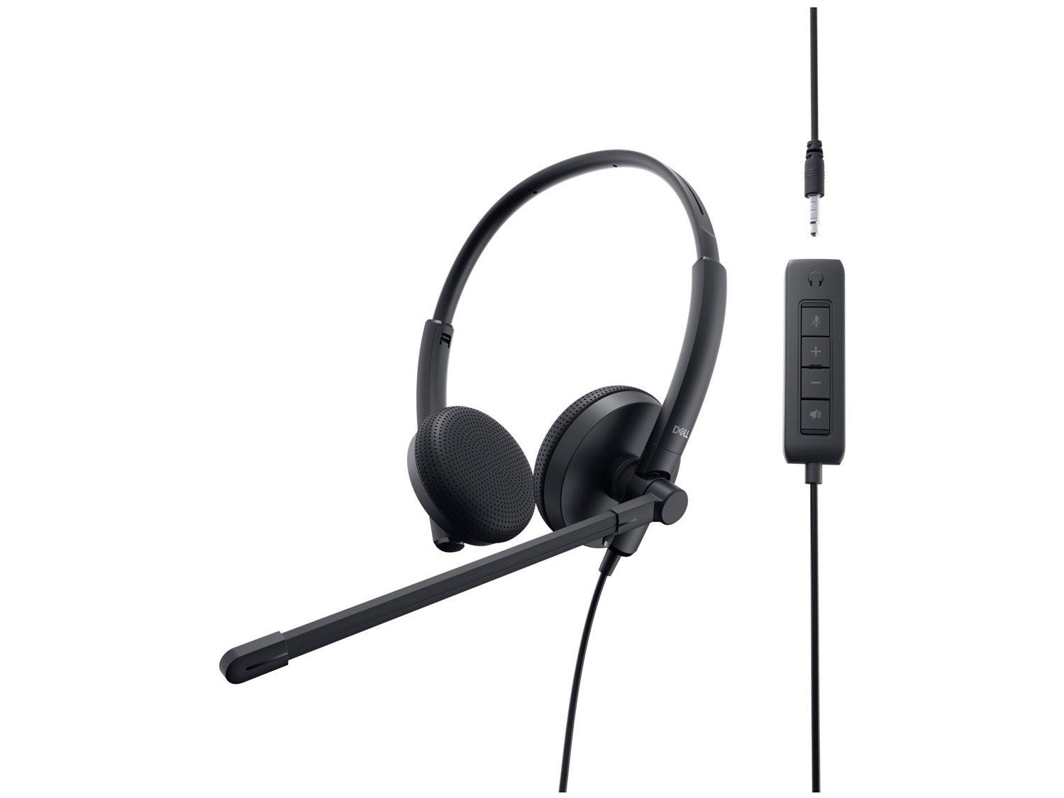 Headset Dell Stereo WH1022 Preto