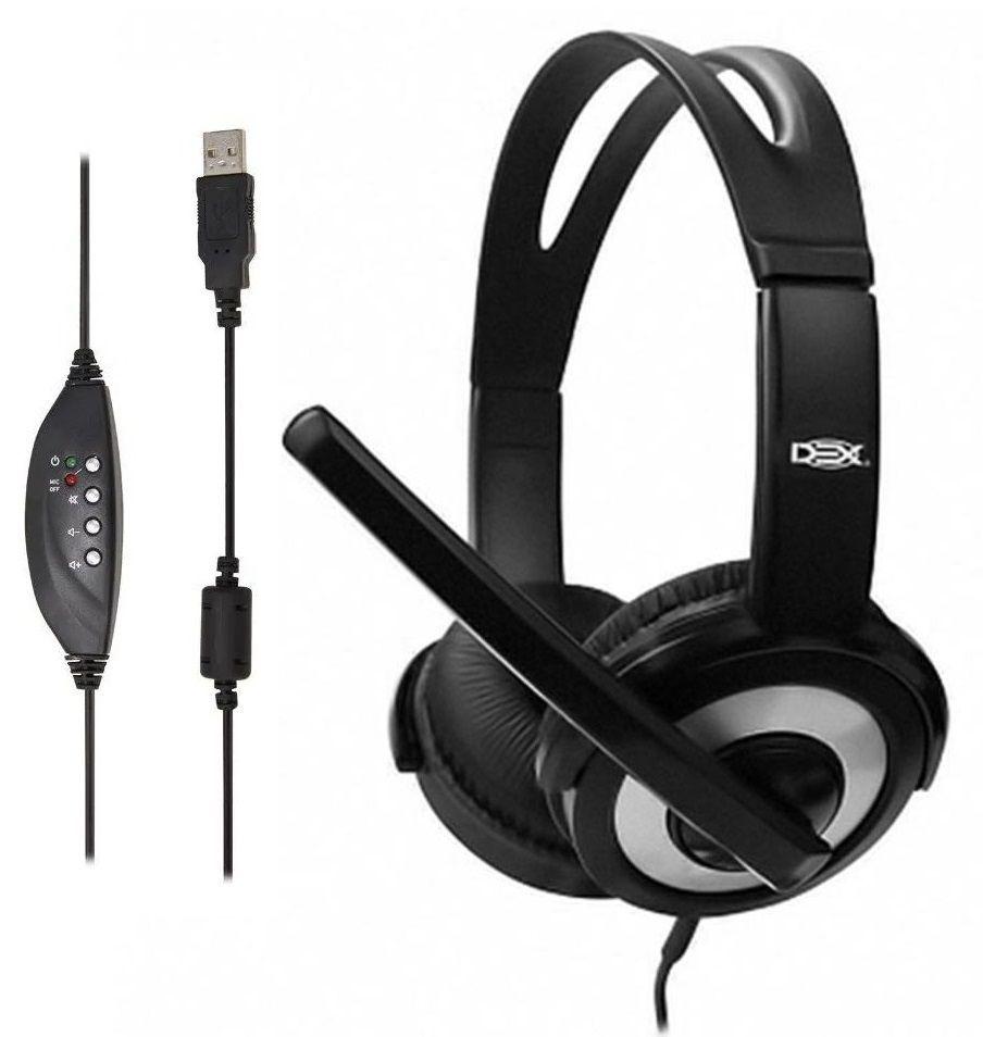 Headset Fone e Microfone Conexão USB Headphone Head Phone Head Set Fone de  Ouvido - Dex - Headset com Fio - Magazine Luiza