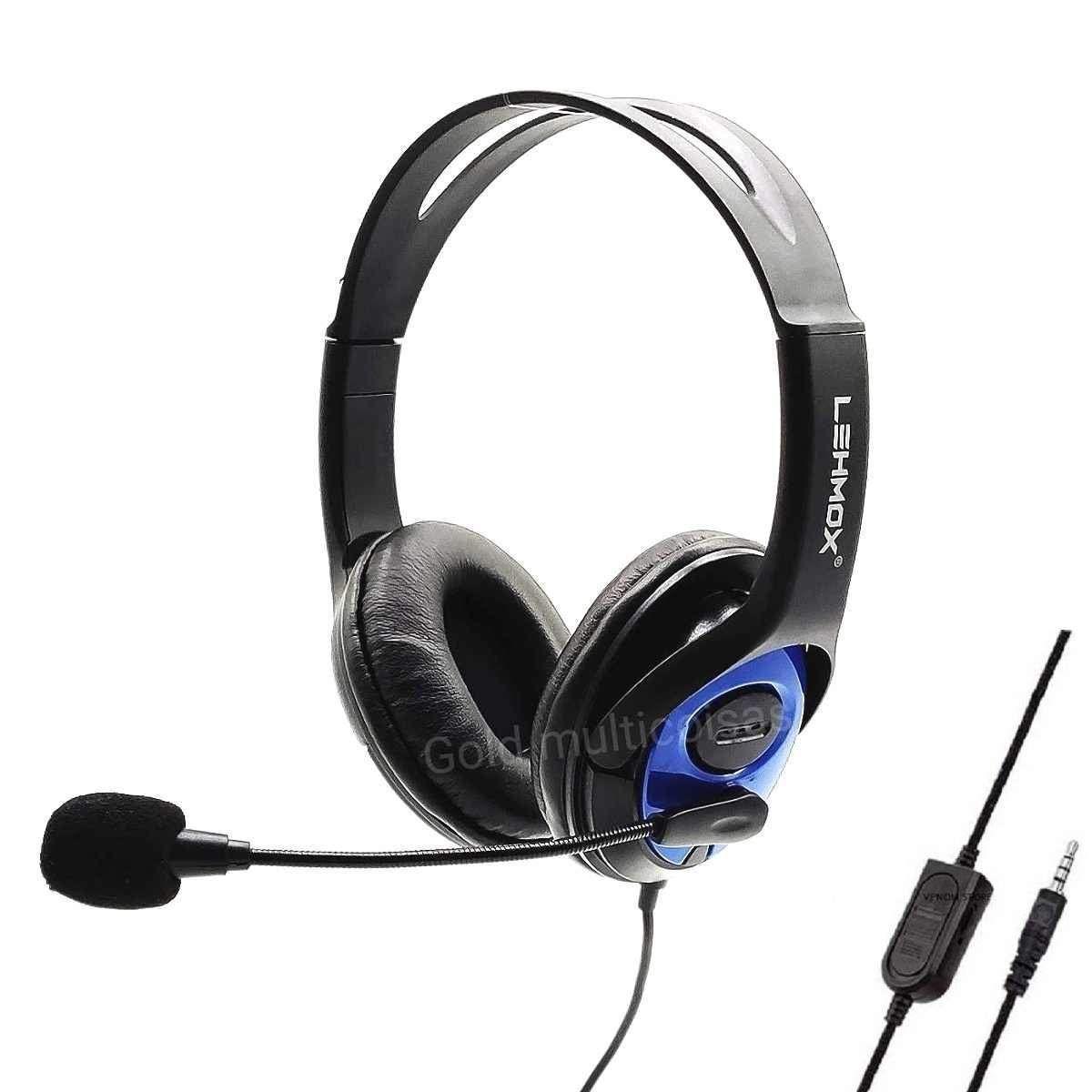 Headset Fone Gamer C/ Microfone Compatível Ps4 - Xbox One Lehmox Ley-35 -  Headset - Magazine Luiza