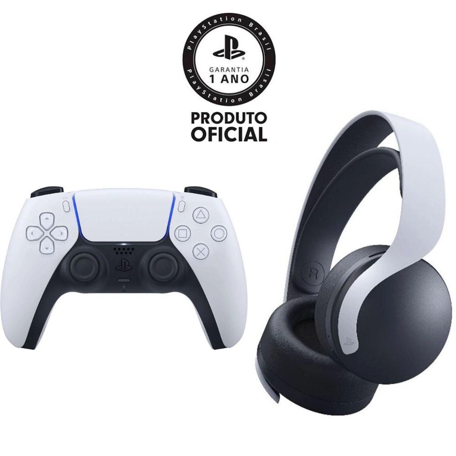 Controle Sony DualSense PS5 Sem Fio Branco