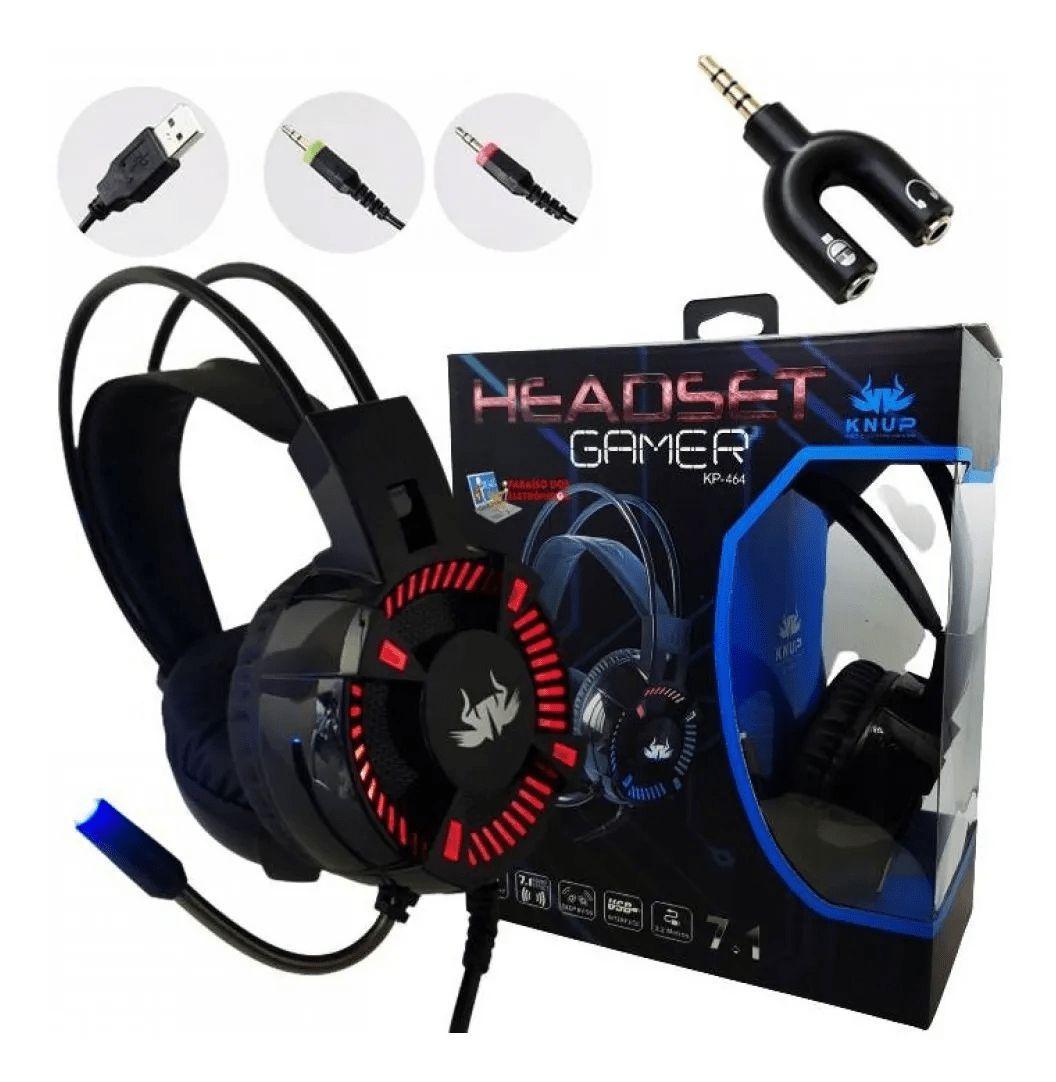 Fone de Ouvido c/ microfone Gamer Knup KP 464