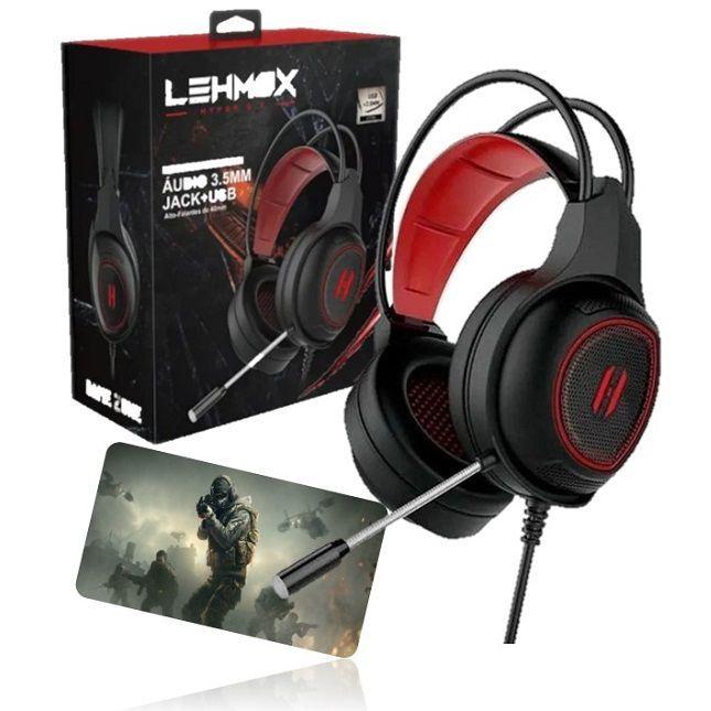 Headset Gamer Fone de Ouvido com Microfone Lehmox GT P2 LED - CONCISE  FASHION STYLE - Headset Gamer - Magazine Luiza