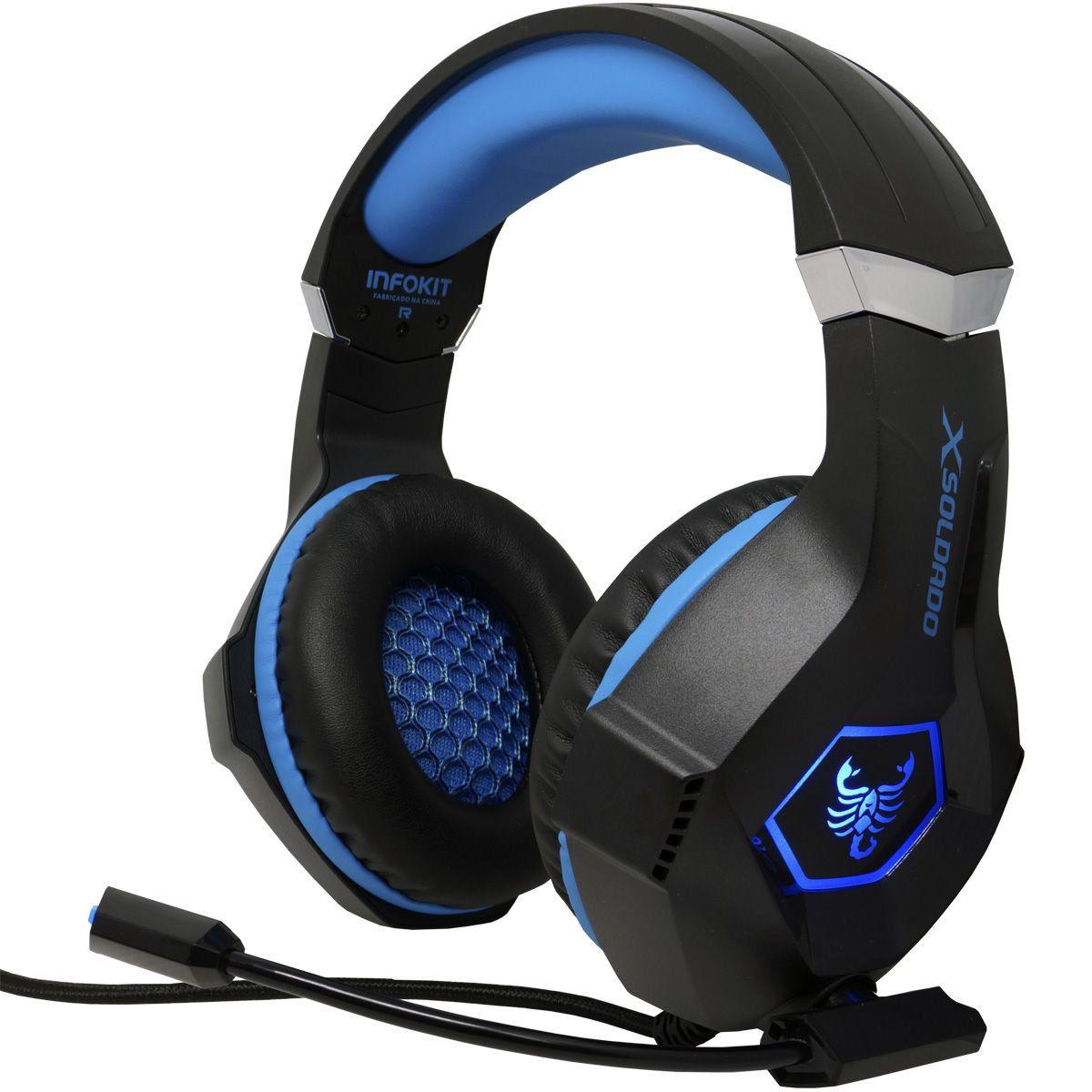 Fones De Ouvido De Jogos Com Fio Para Nintend Para Telefone Celular Fones  De Ouvido Microfone Estéreo Baixo Ceia Para Sony Playstation 4 Ps4 Fone De  Ouvido