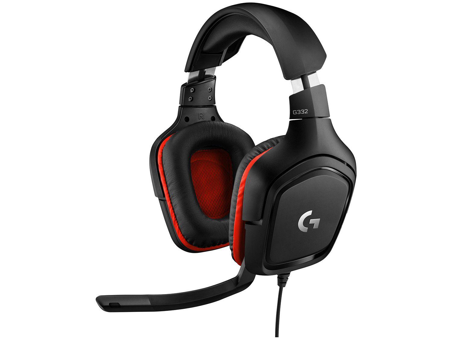 Headset Gamer Logitech G332 PC PS4 Xbox One Preto