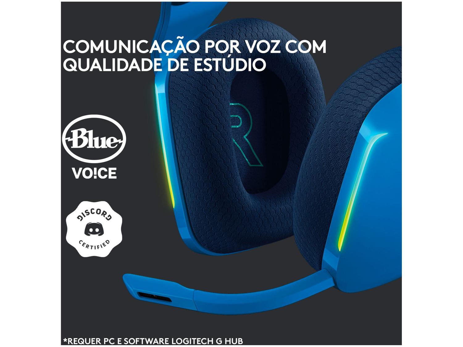 Headset Gamer Logitech G733 PC MAC PS4 sem Fio
