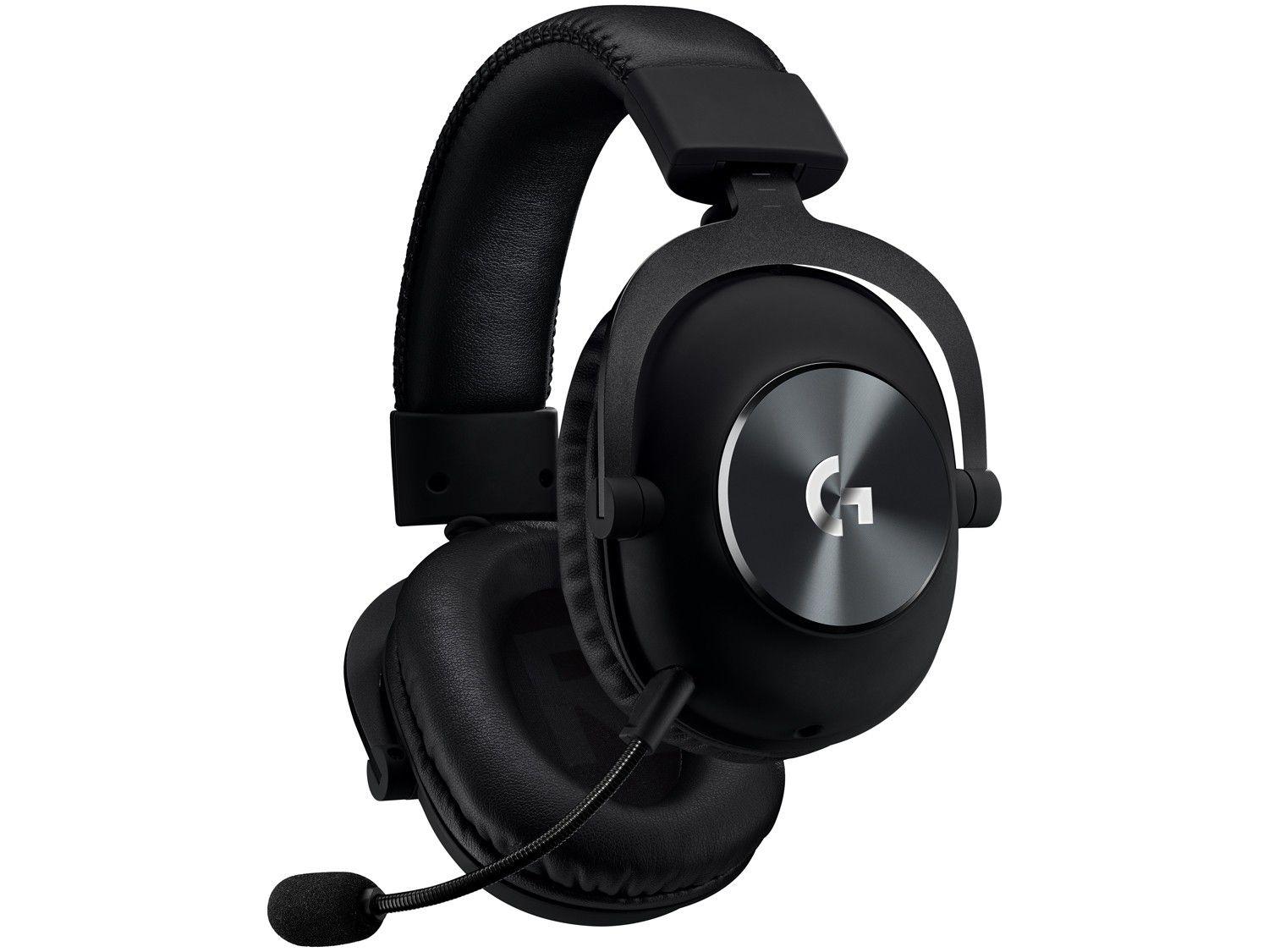 Headset Gamer Logitech Pro PC USB Preto