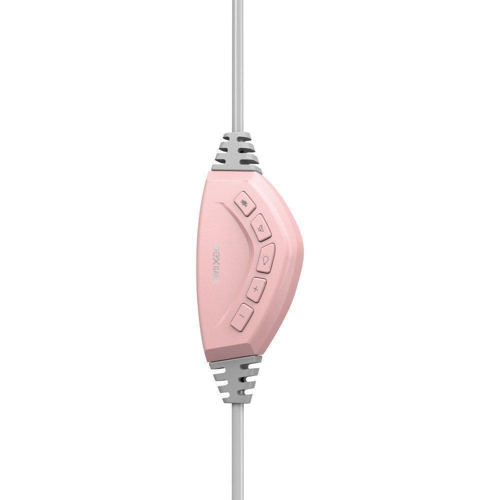 Headset Gamer OEX Pink Fox HS414 - Rosa 