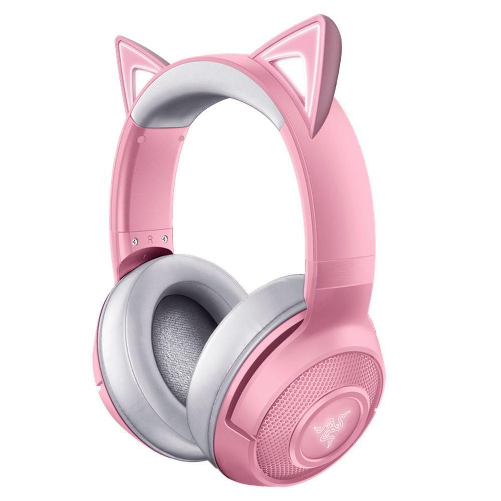 Headset Gamer Sem Fio Razer Kraken BT Kitty, Chroma, Drivers 40mm, Quartz  Pink - RZ04-03520100-R3U1 - Headset com Fio - Magazine Luiza