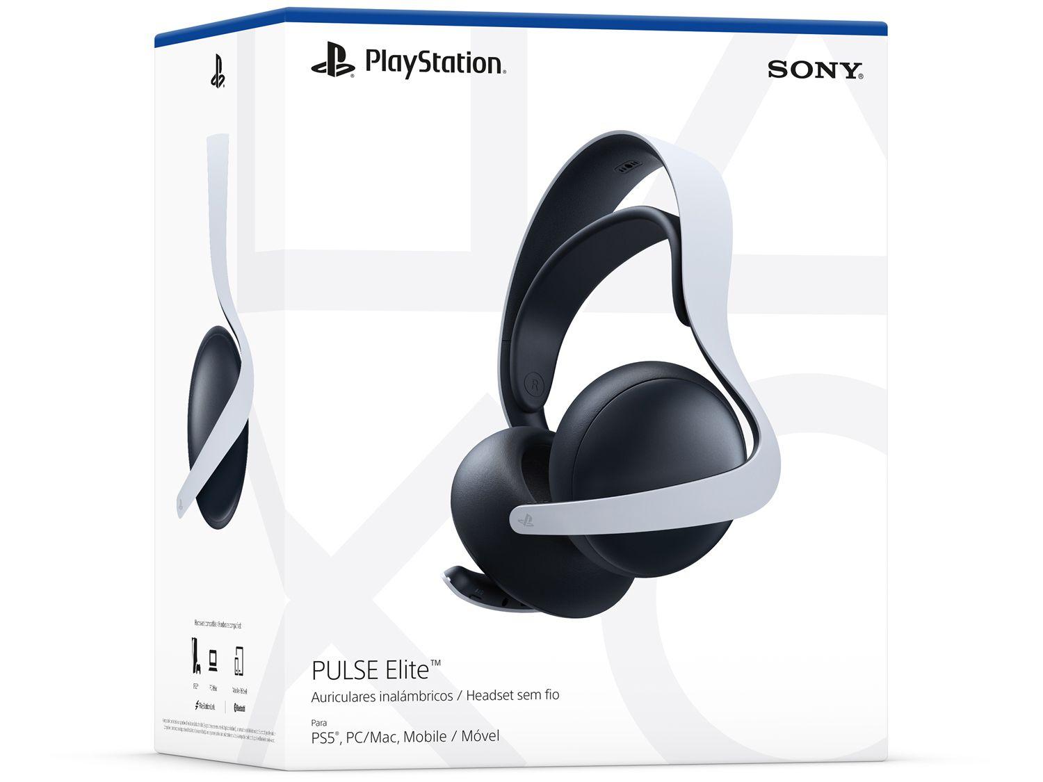 Headset Sem Fio Gamer Pulse Elite Bluetooth PS5 Branco Sony