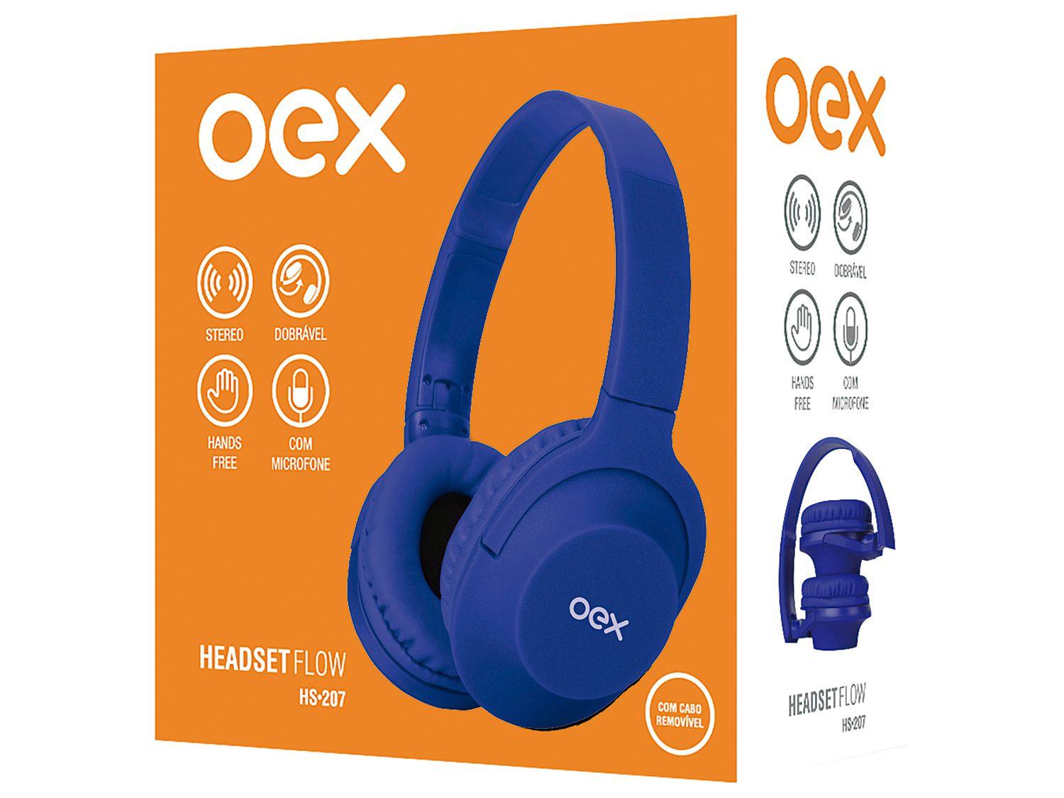 Headset OEX Flow HS207 Headset Magazine Luiza