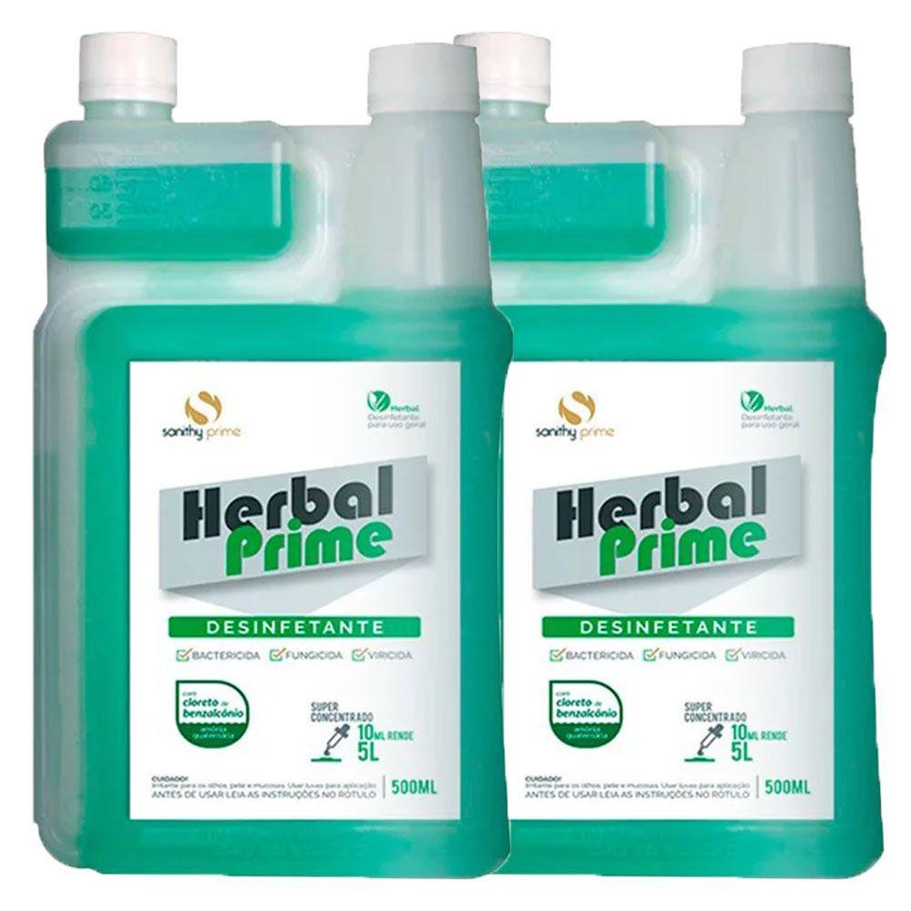 Herbal Prime Desinfetante Sanithy 500ml Kit 2 Unidades - SANITHY PRIME -  Desinfetante e Eliminador de Odores - Magazine Luiza