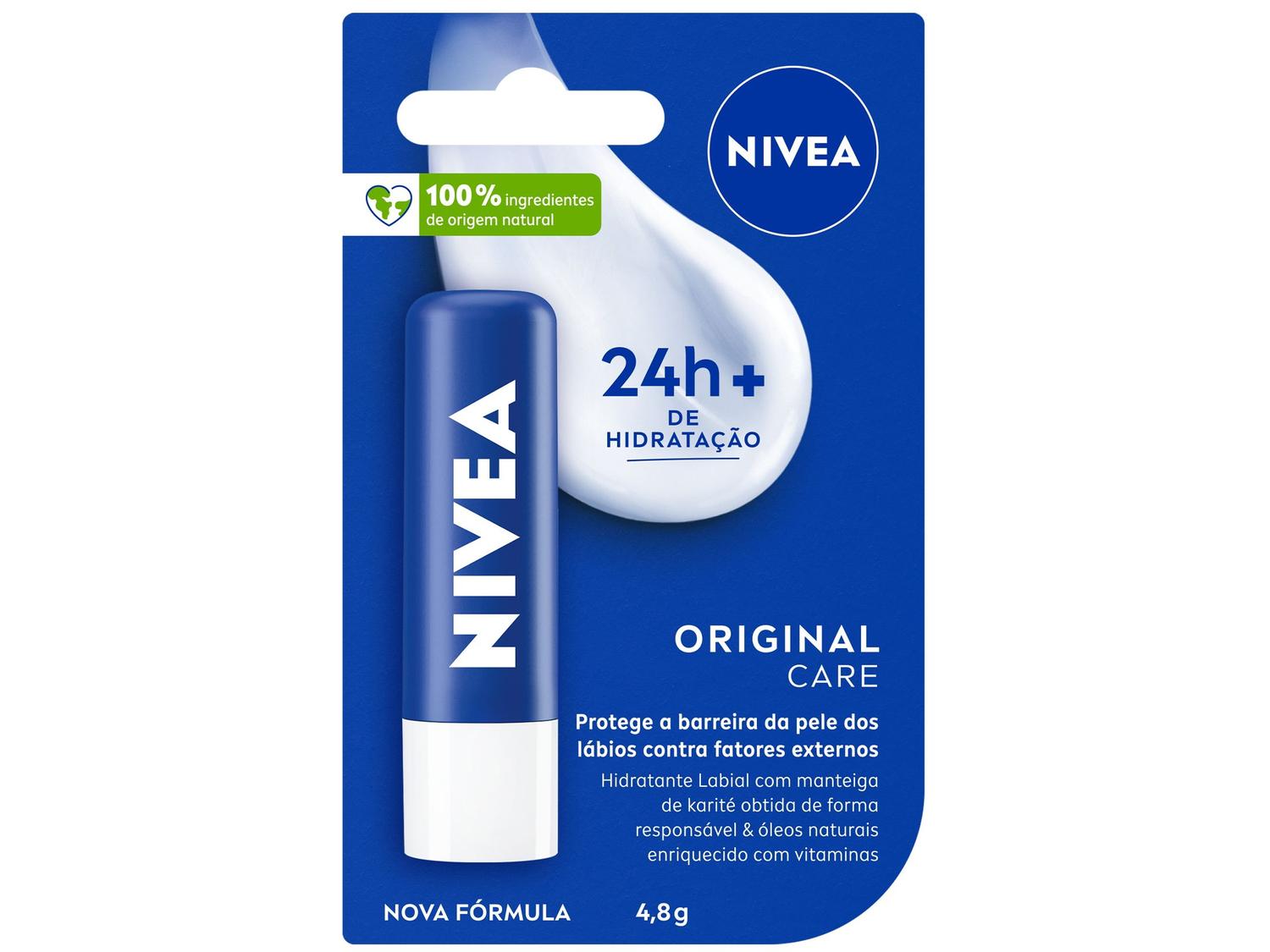 Hidratante Labial Nivea Original Care 4,8g