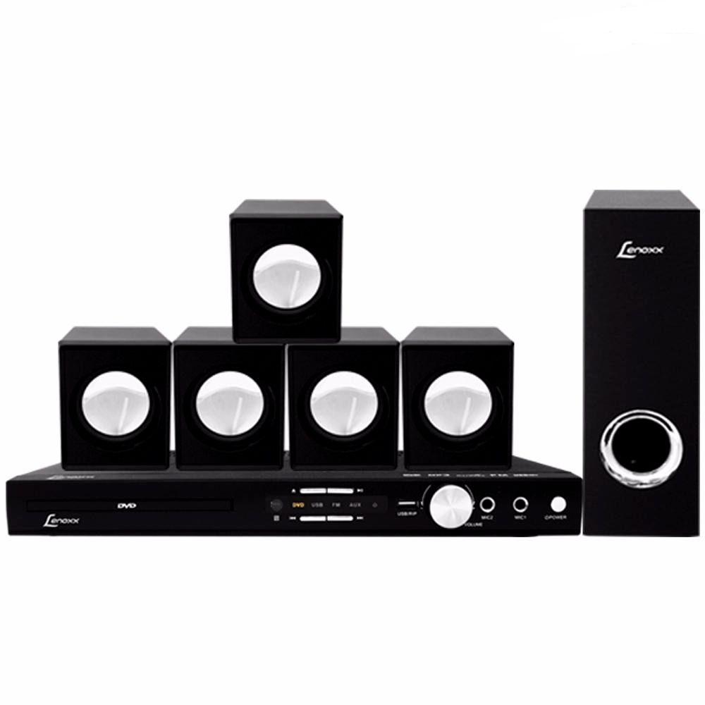 Home Theater Dvd Player Lenoxx 270w 5.1 Canais Usb Função Karaokê Ht723