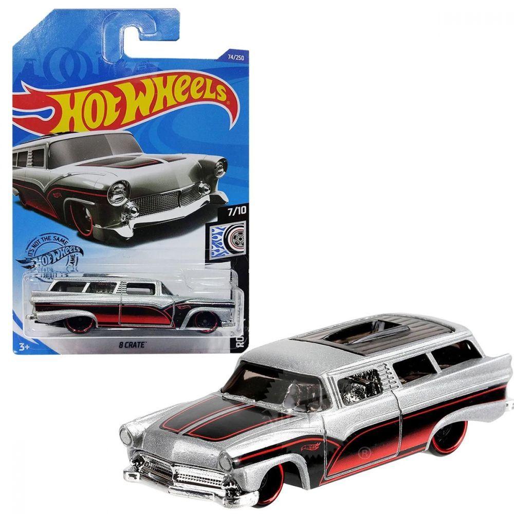 Hot Wheels 8 Crate Prata 1:64 Ghd29 Mattel - Carrinho de Hot Wheels 8 Crate Prata 1:64 Ghd29 Mattel - Carrinho de