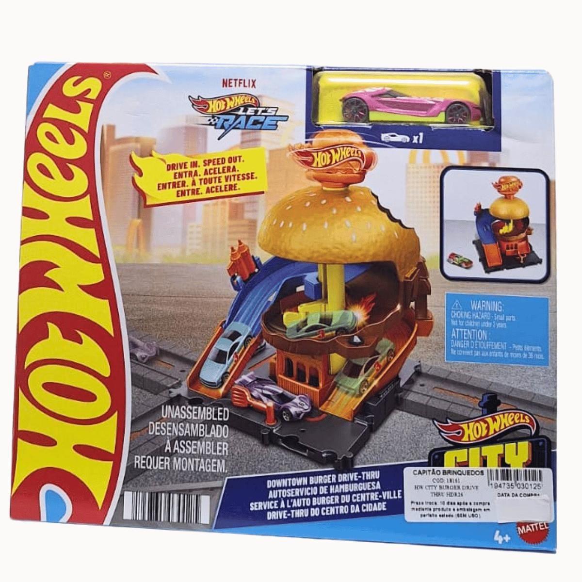 Pista De Hamburguesa Hot Wheels Wheels Downtown Burger Dash