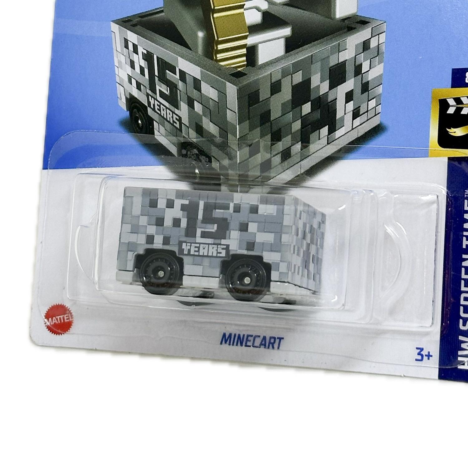 Hot Wheels Minecart 15 Years Minecraft HTB38 Carrinho de Brinquedo Magazine Luiza