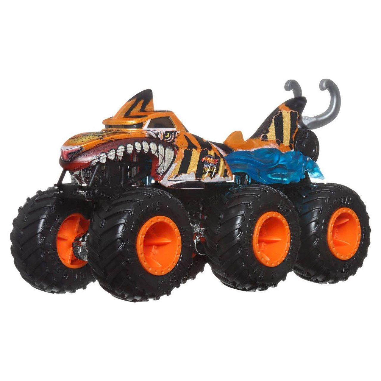 Tiger Shark Big Hot Wheels Monster Trucks Hot Wheels Monster Trucks Big  Rigs TIGER SHARK Veículo Em Escala