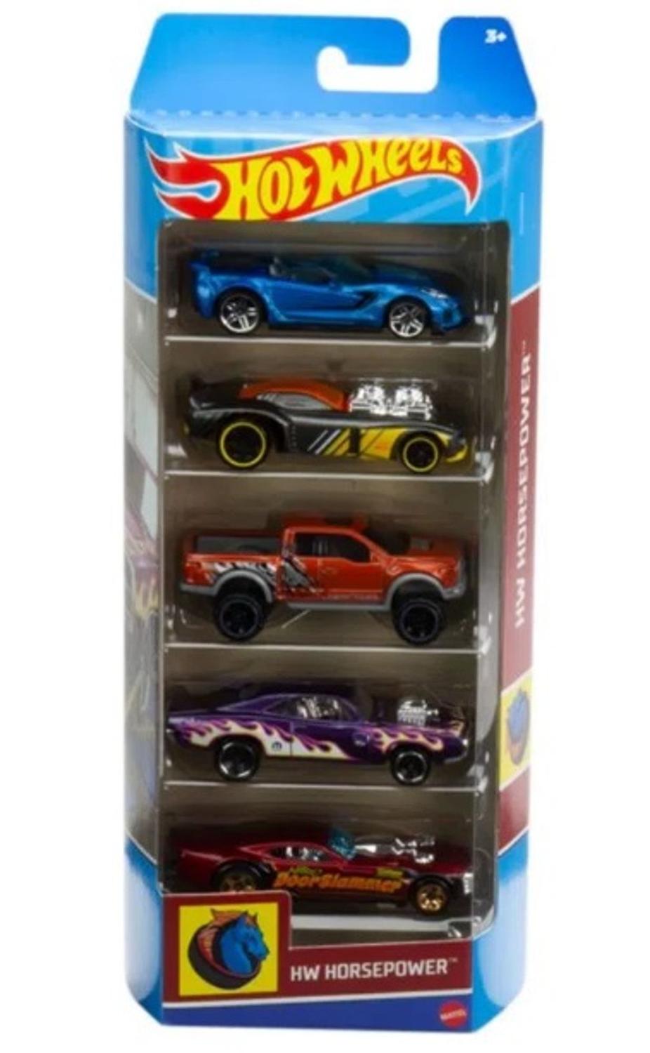 Carrinhos - Hot Wheels - Pacote com 5 Carros - Sortidos - Mattel