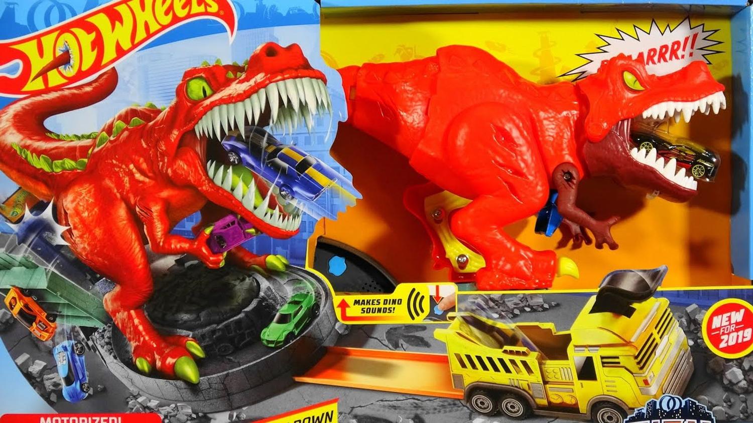 Nova Pista Hot Wheels Fúria Do T Rex Mattel