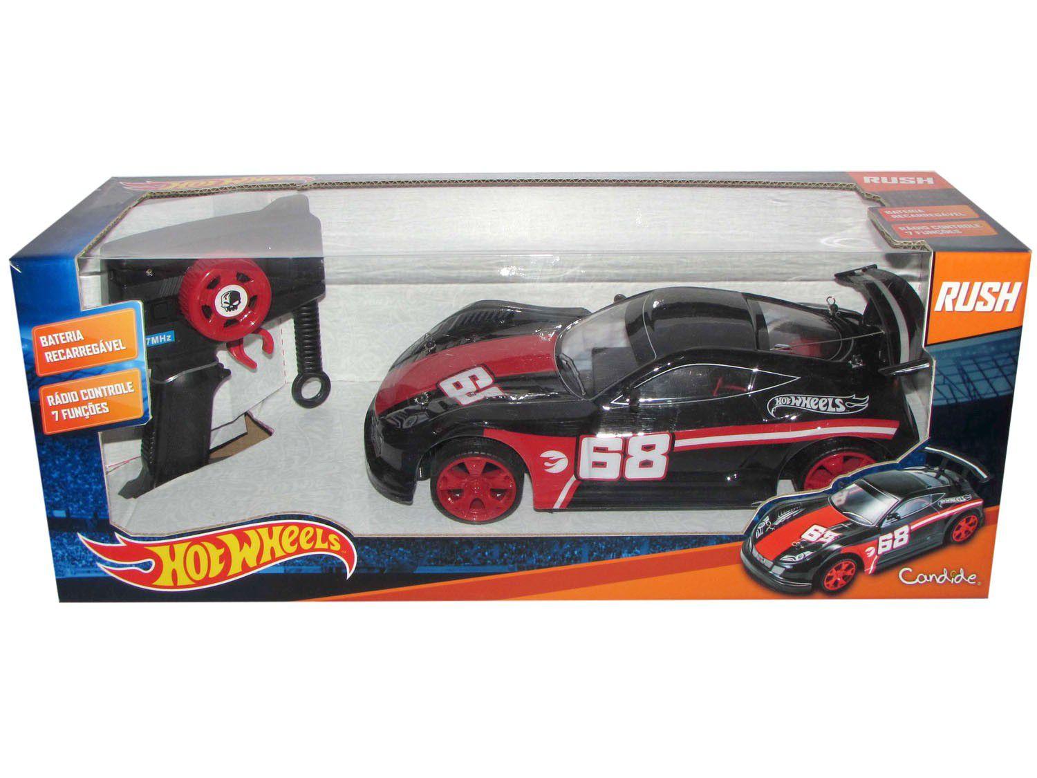 Carrinho de Controle Remoto Hot Wheels - Branco - Candide