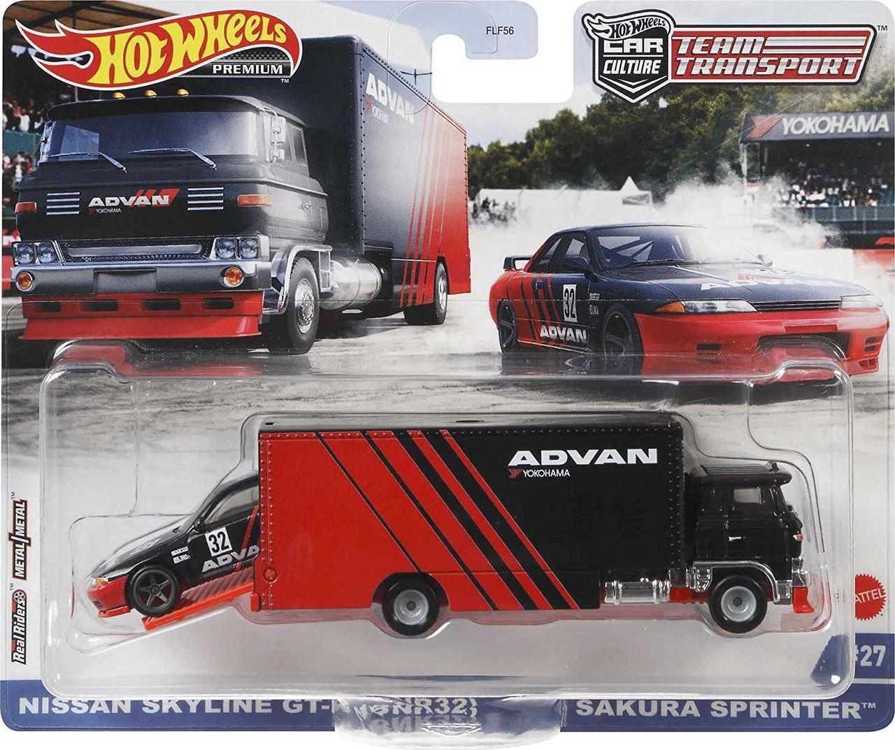 低価格で大人気の Transport Team Wheels Hot Sakura Skyline Nissan e Sprinter ミニカー