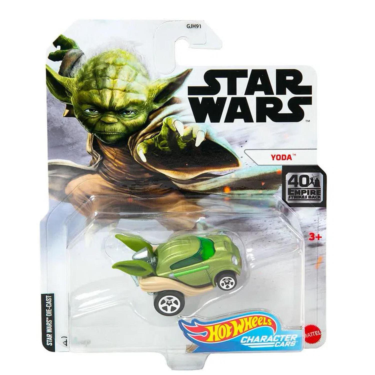 Hot Wheels Yoda Star Wars Character Cars GMJ05 Carrinho de