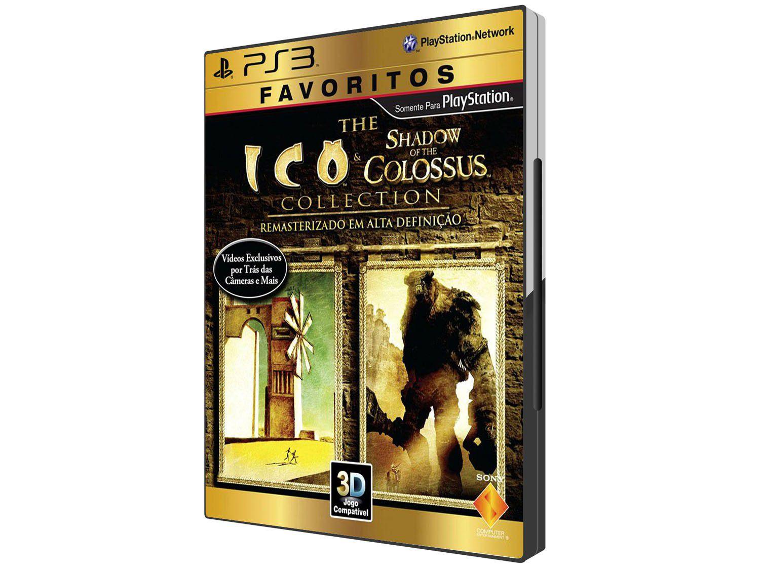 Ico Shadow Of The Colossus para PS3 - Coleção Favoritos - Sony - Jogos