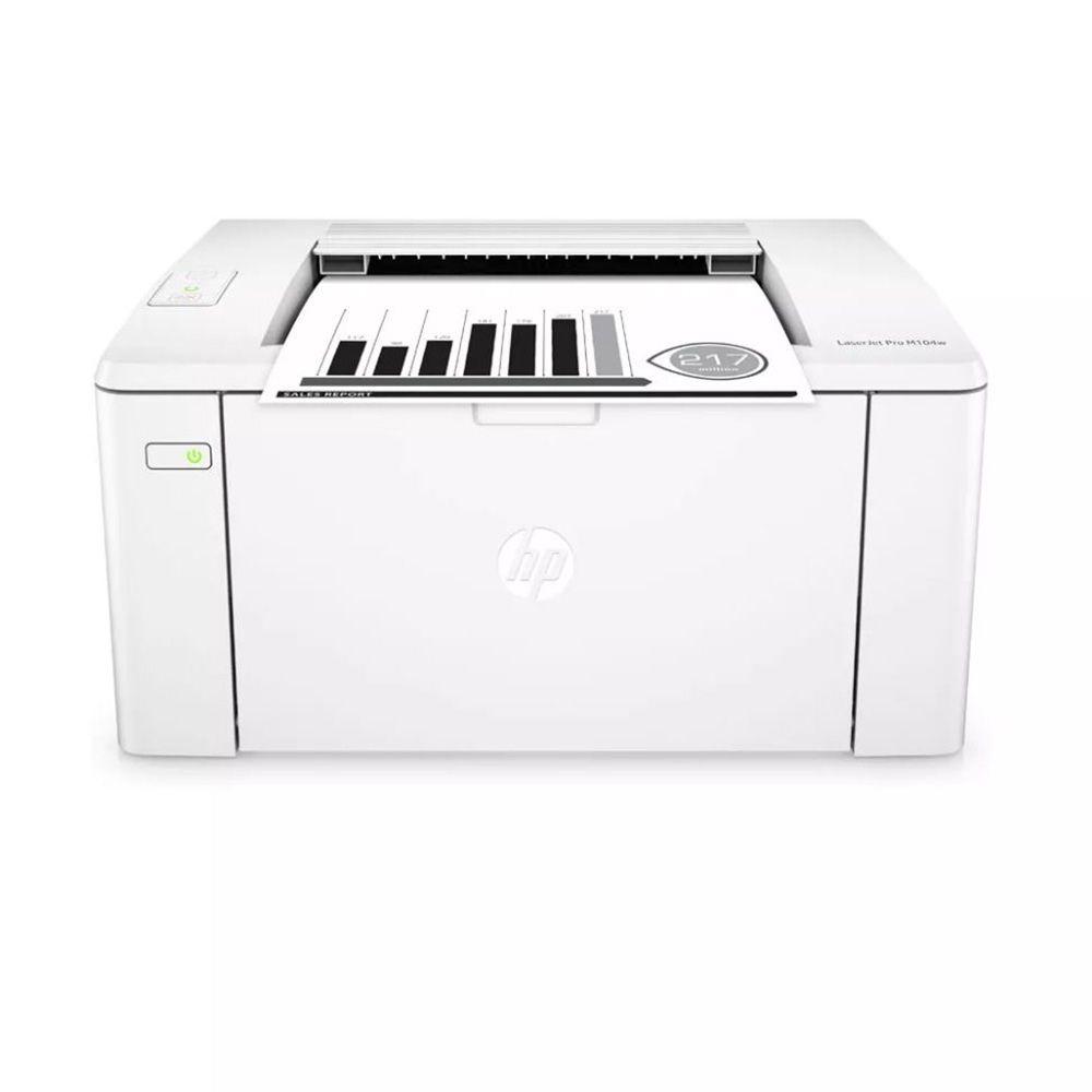 Impressora HP LaserJet Pro M104W Laser Mono Wireless 110V - Impressora ...